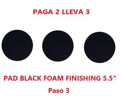 3D  Black Foam Finishing Pad 5.5"
