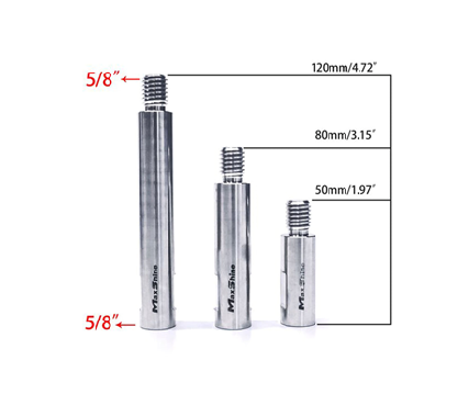 7015812  Extensiones 5/8 Kit 50mm, 80mm y 120mm