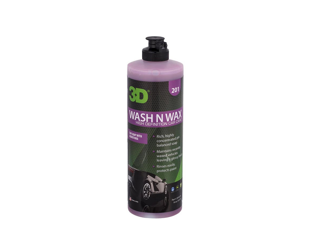 3D WASH N WAX 16OZ - SHAMPOO CONCENTRADO CON CERA